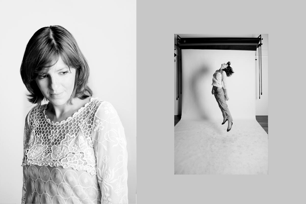 Portrait in black and white of Inês